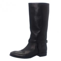 مملوكة مسبقًا Dior Black Leather Riding Knee Boots Size 36.5