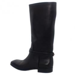 مملوكة مسبقًا Dior Black Leather Riding Knee Boots Size 36.5
