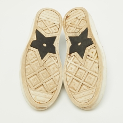 Pre Owned Dior Navy Blue/White Canvas Walk'n'Dior Low Top Sneakers Size 37