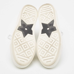 Dior Gold/White Lace and Rubber Walk'n'Dior Sneakers Size 38.5