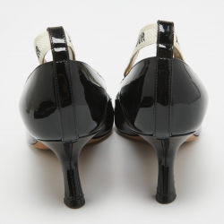 Dior Black Patent  J'Adior Pointed Toe  Pumps Size 36