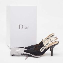 Pre Owned Dior Black Technical Fabric J'Adior Pumps Size 37