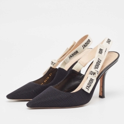 Pre Owned Dior Black Technical Fabric J'Adior Pumps Size 37