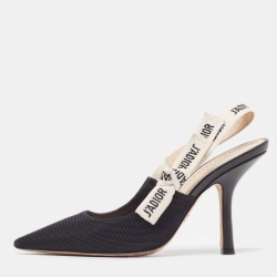 Pre Owned Dior Black Technical Fabric J'Adior Pumps Size 37