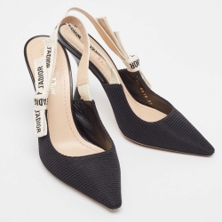 Pre Owned Dior Black Technical Fabric J'Adior Pumps Size 37