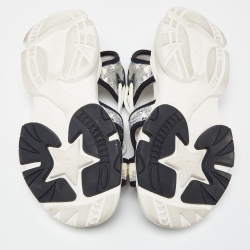 Pre Owned Dior Blue Satin D-Connect Sandals Size 38