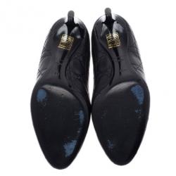 Pre Owned Dior Black Quilted Cannage Leather Pumps Size 38.5