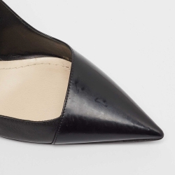 Dior Black Leather Pointed Toe Pumps Size 38  