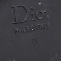 مملوكة مسبقًا Dior Navy Blue/White Printed Fabric Dio(r)evolution Slides Size 39