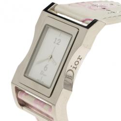 Dior White Stainless Steel Chris 47 Womens Wristwatch 31MM