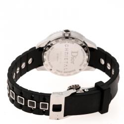 مملوكة مسبقًا Dior Black Stainless Steel Christal CD113115 Women's Wristwatch 34 mm