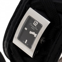 Pre Owned Dior Black Stainless Steel D78-109 Women's Wristwatch 19 mm