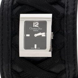 Pre Owned Dior Black Stainless Steel D78-109 Women's Wristwatch 19 mm