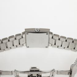 مملوكة مسبقًا Christian Dior White Stainless Steel Riva Womens Wristwatch 24.5MM