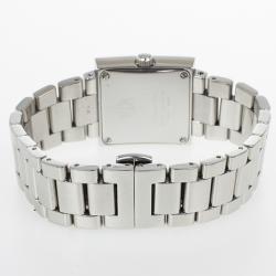 مملوكة مسبقًا Christian Dior White Stainless Steel Riva Womens Wristwatch 24.5MM