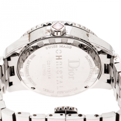 Dior Mother of Pearl Stainless Steel Christal CD113114 Women's Wristwatch 33 mm