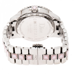 Dior Mother of Pearl Stainless Steel Christal CD113114 Women's Wristwatch 33 mm