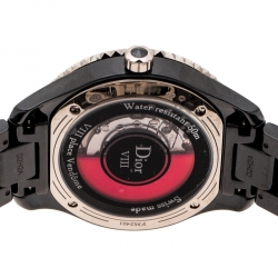 Dior Black 18K White Gold Ceramic VIII Vendome CD1235F2C001 Women's Wristwatch 33 mm