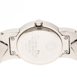 مملوكة مسبقًا  Christian Dior White Mother of Pearl Diamonds Chris Collection D86-101 Women's Wristwatch 24 mm