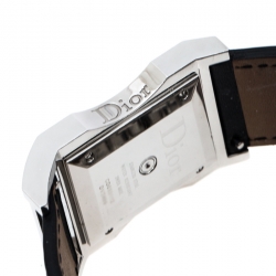 Dior Silver Stainless Steel Diamonds Chris 47 CD033112 Women's Wristwatch 30 mm