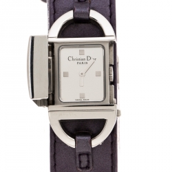 Dior Silver Stainless Steel Pandiora D78 Women's Wristwatch 18 mm
