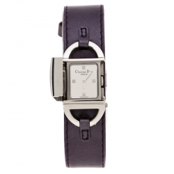 Dior Silver Stainless Steel Pandiora D78 Women's Wristwatch 18 mm