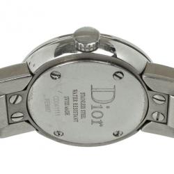 Pre Owned Christian Dior SS MOP Diamond Womens Wristwatch 23 MM