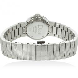Pre Owned Christian Dior SS MOP Diamond Womens Wristwatch 23 MM