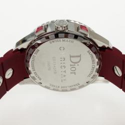 Christian Dior Christal Diamond & Sapphire Womens Chronograph 38MM