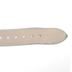 Pre Owned Dior White Stainless Steel Oblique Malice Women's Wristwatch 25 x 19 MM 