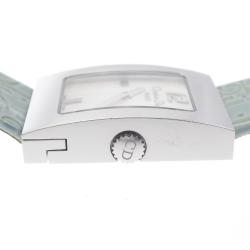 Pre Owned Dior White Stainless Steel Oblique Malice Women's Wristwatch 25 x 19 MM 