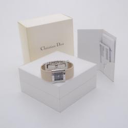 Pre Owned Dior Ladies Leather Band Watch
