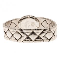 Pre Owned Dior Silver Stainless Steel Lady Dior D90-100 Women's Wristwatch 21MM