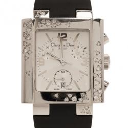 Dior White Stainless Steel Classic Women's Wristwatch 31MM