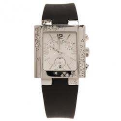 Dior White Stainless Steel Classic Women's Wristwatch 31MM