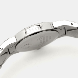 Pre Owned  Christian Dior White Mother of Pearl Diamonds Chris Collection D86-101 Women's Wristwatch 24 mm