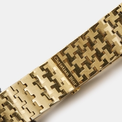 مملوكة مسبقًا Dior White Gold Plated Stainless Steel Miss Dior D70-150 Women's Wristwatch 15 mm