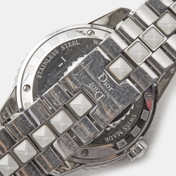 Dior White Diamonds Stainless Steel Christal CD113112M001 Women's Wristwatch 33 mm