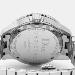 Dior White Diamonds Stainless Steel Christal CD113112M001 Women's Wristwatch 33 mm
