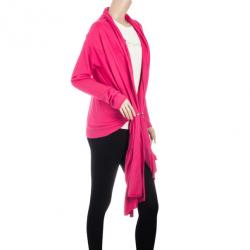 Pre Owned DKNY Fuschia Cozy Strech Wrap Cardigan S