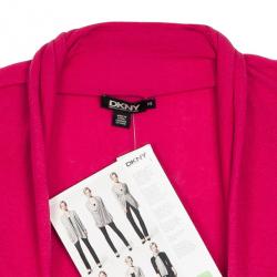Pre Owned DKNY Fuschia Cozy Strech Wrap Cardigan S