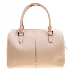 Pre Owned حقيبة دي كي أن واي جلد بيج