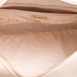 Pre Owned حقيبة دي كي أن واي جلد بيج