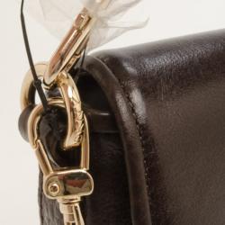 Pre Owned DKNY Flapover Shoulder Bag 