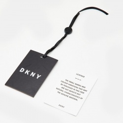 Pre Owned DKNY Beige Leather Elissa Chain Flap Shoulder Bag