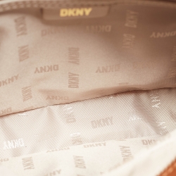مملوكة مسبقًا DKNY Beige/Brown Signature Coated Canvas Camera Shoulder Bag