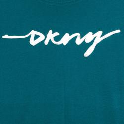 Pre Owned DKNY Turqoise T-shirt M