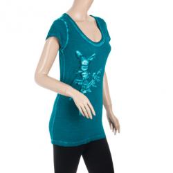 Pre Owned DKNY Women Blue T-Shirt S