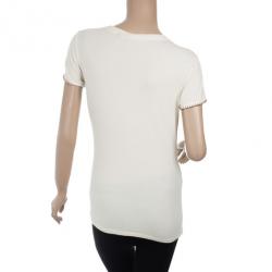 Pre Owned DKNY Active Women Ivory T-Shirt M