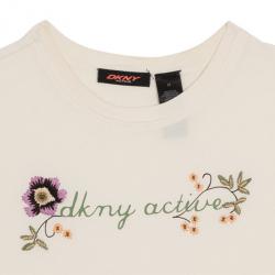 Pre Owned DKNY Active Women Ivory T-Shirt M